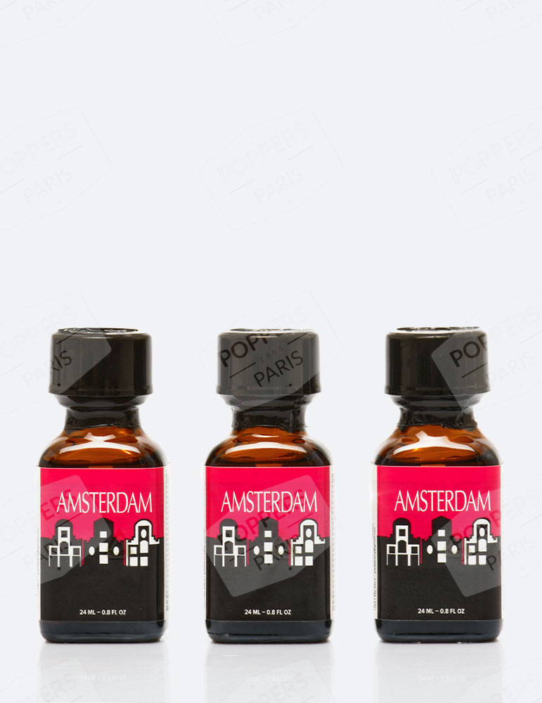 Pack 3 poppers Amsterdam 24ml