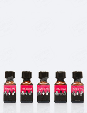 Pack de cinq poppers amsterdam 24 ml