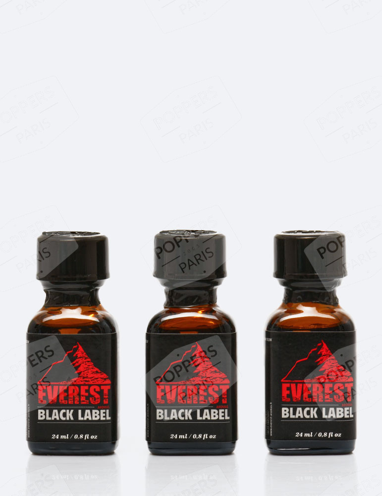 Pack de Poppers Everest Black Label x3