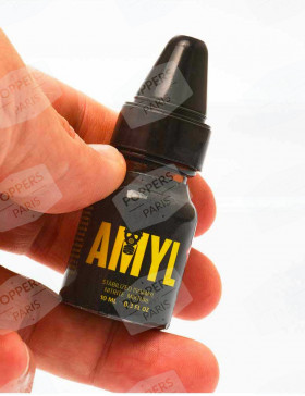 Bouchon inhalateur sur le poppers Amyl 10 ml